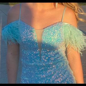 Beautiful sparkly light blue dress